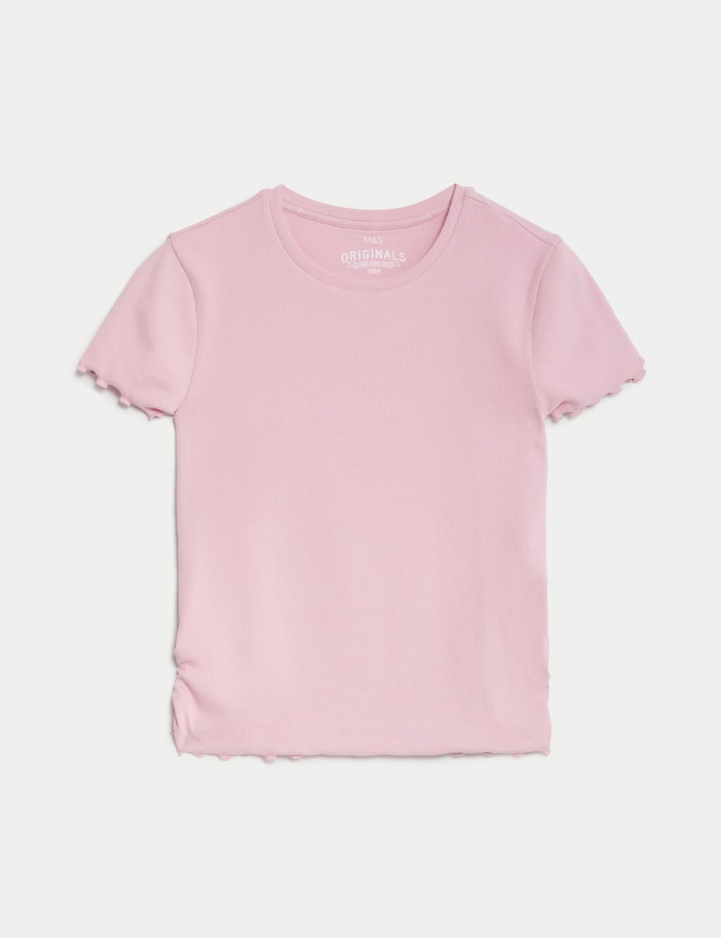 Cotton Rich Ruched T-Shirt (6-16 Yrs) image 2