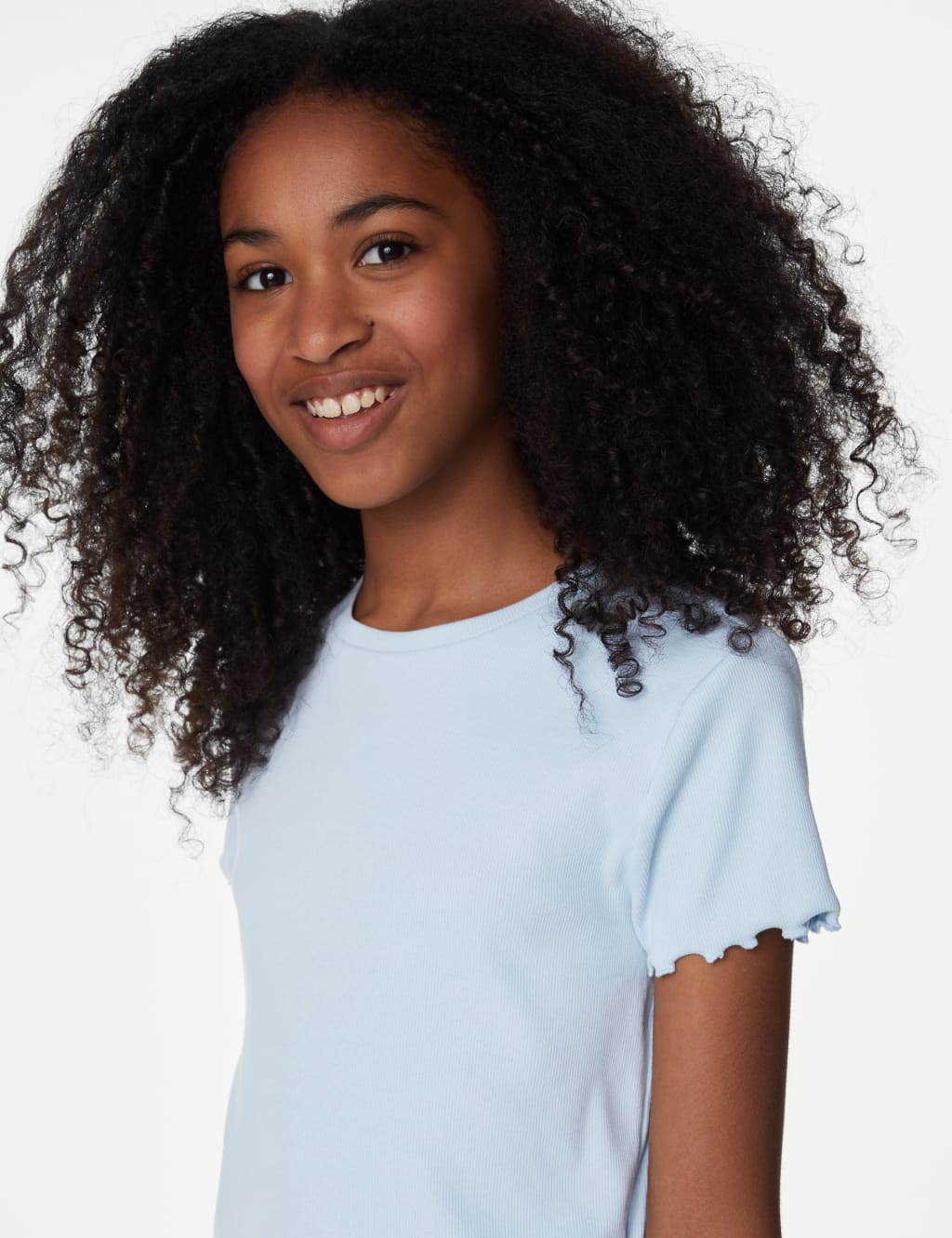 Cotton Rich Ruched T-Shirt (6-16 Yrs) image 3