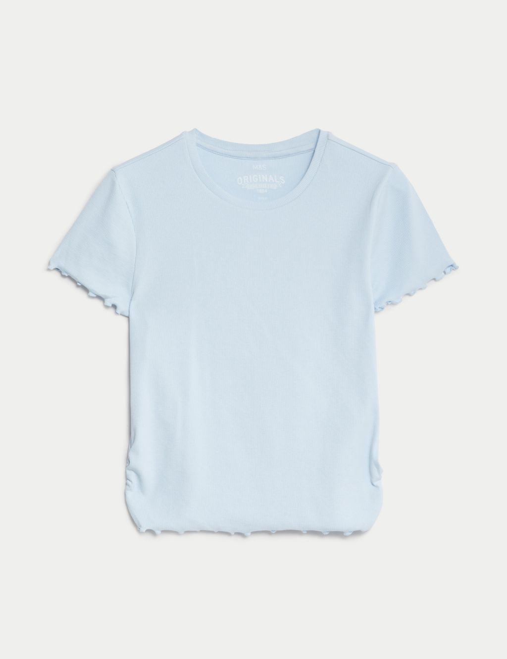 Cotton Rich Ruched T-Shirt (6-16 Yrs) image 2