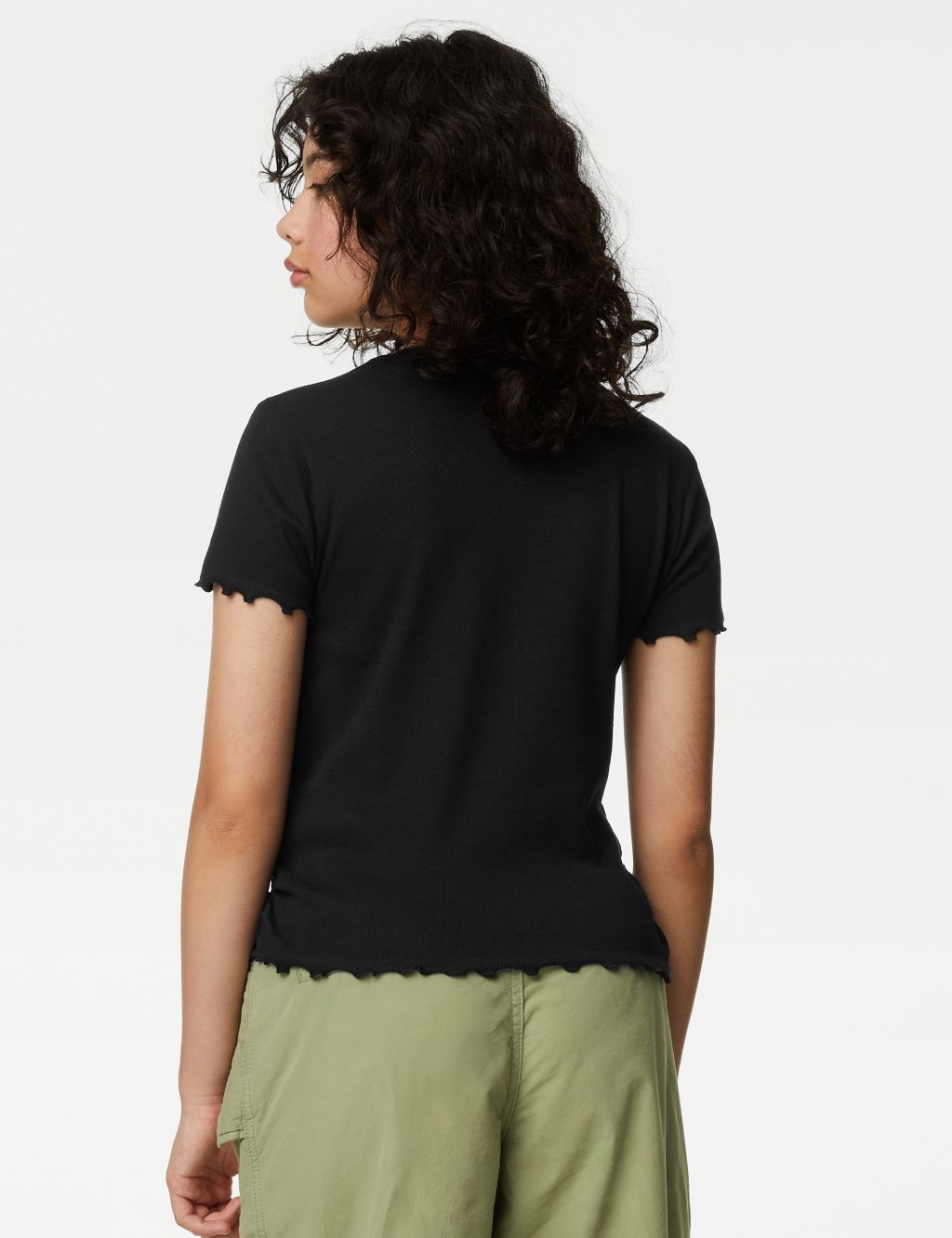 Cotton Rich Ruched T-Shirt (6-16 Yrs) image 4