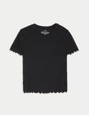 Cotton Rich Ruched T-Shirt (6-16 Yrs)