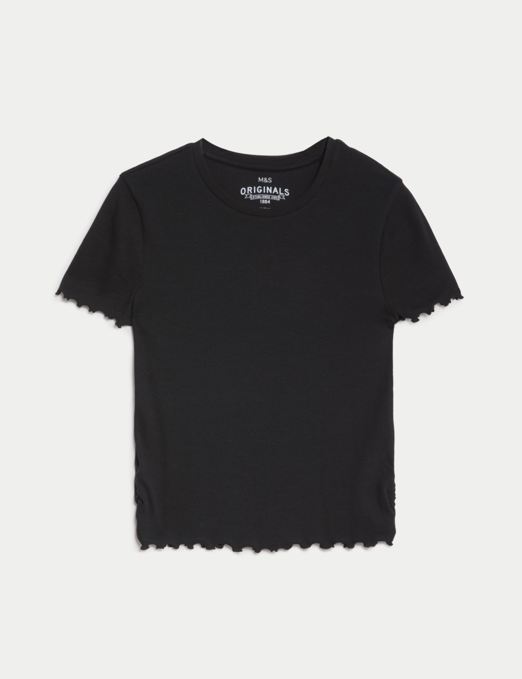 Cotton Rich Ruched T-Shirt (6-16 Yrs) image 2