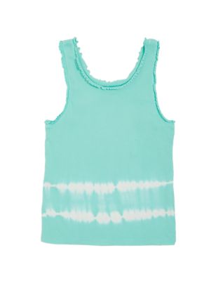 

Girls M&S Collection Cotton Rich Tie Dye Vest (6-16 Yrs) - Aqua, Aqua