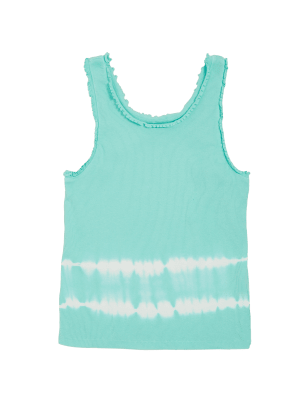 

Girls M&S Collection Cotton Rich Tie Dye Vest (6-16 Yrs) - Aqua, Aqua