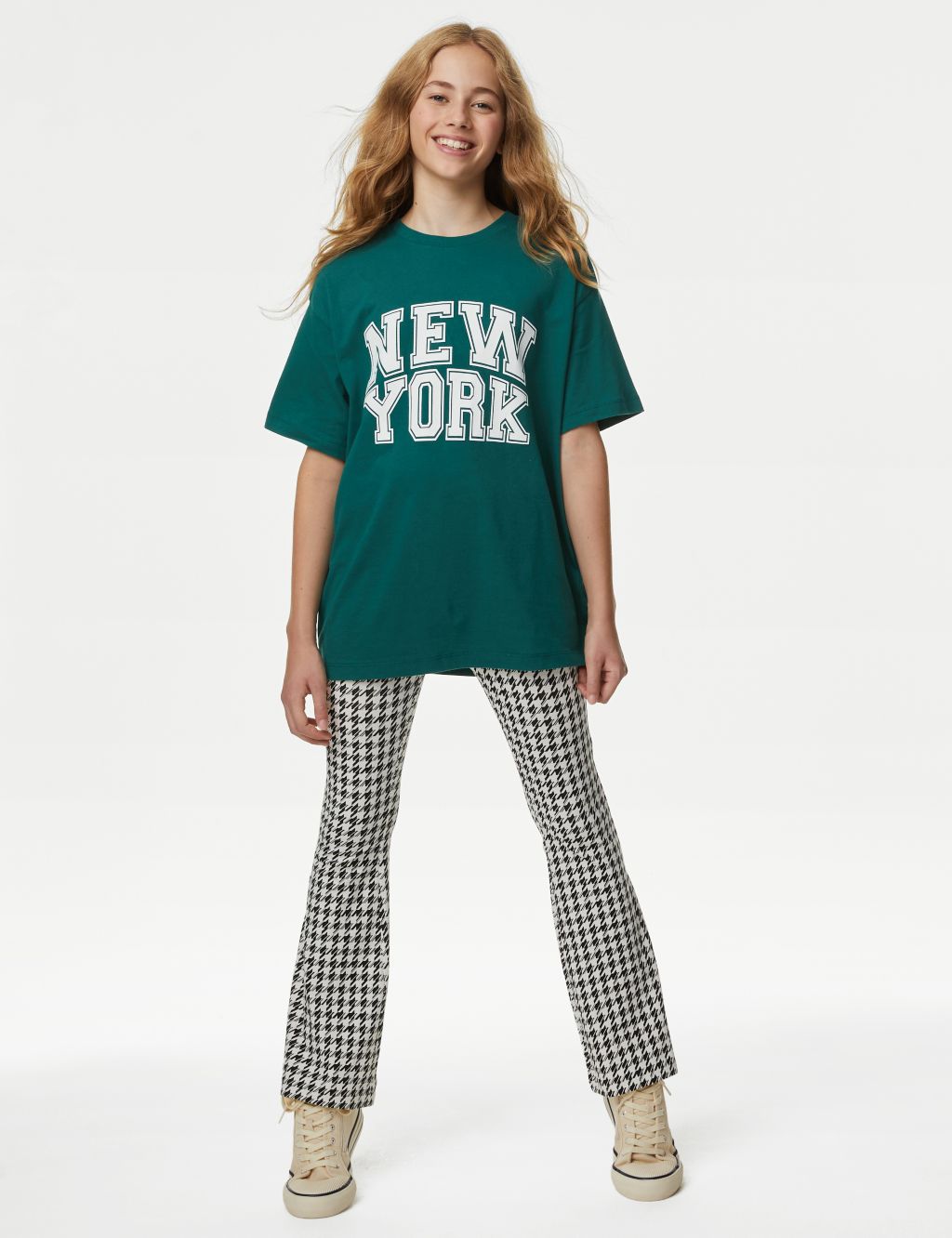 Pure Cotton New York Slogan T-Shirt (6-16 Yrs) image 3