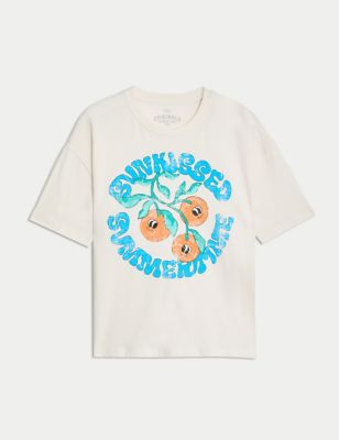 Pure Cotton Graphic T-Shirt (6-16 Years)