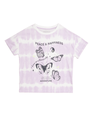 

Girls M&S Collection Pure Cotton Tie Dye T-Shirt (6-16 Yrs) - White Mix, White Mix