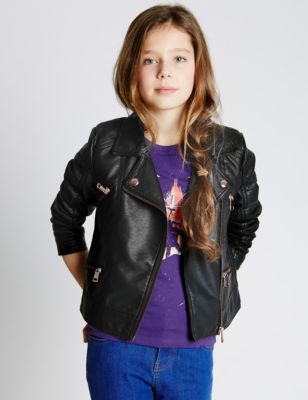Girls Coats & Jackets - Leather & Winter Coats for Girls | M&S
