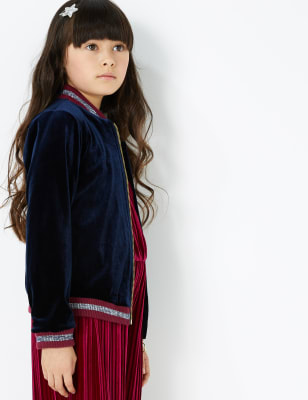 Sametov&aacute; bunda bomber (3&ndash;16&nbsp;let)