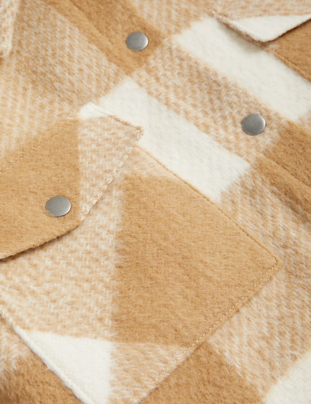 Borg Lined Check Shacket (6-16 Yrs) image 7