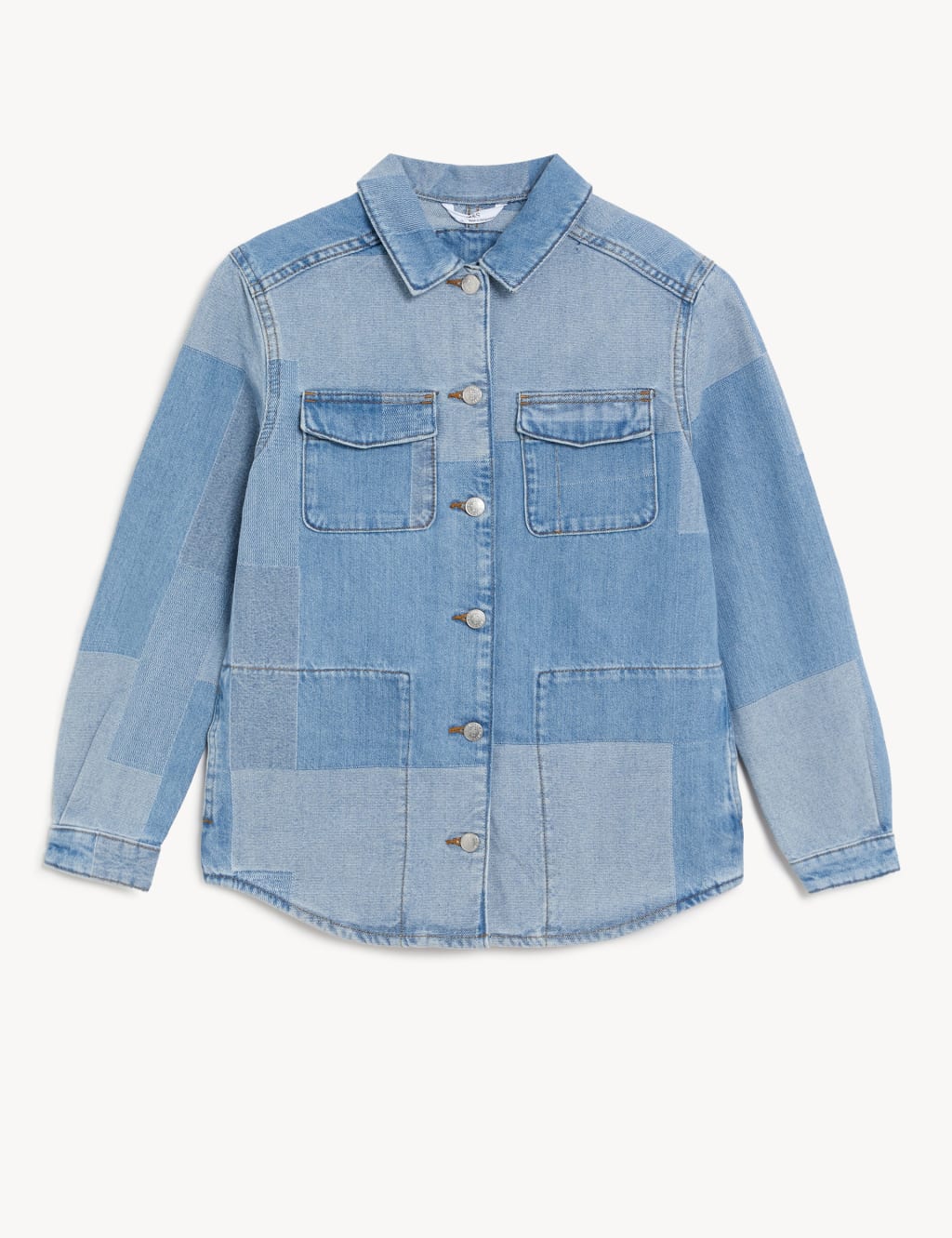 Denim Patchwork Jacket (6-16 Yrs) image 2