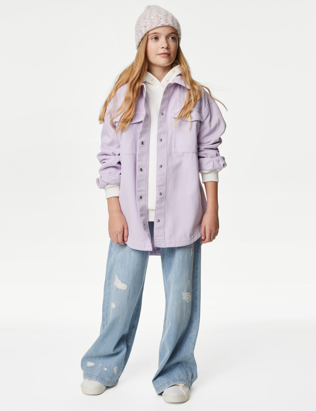 Denim Shacket (6-16 Yrs) image 1