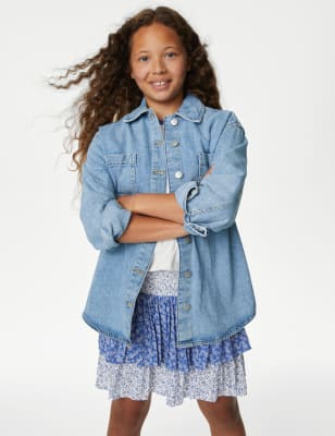 

Girls M&S Collection Denim Shacket (6-16 Yrs), Denim