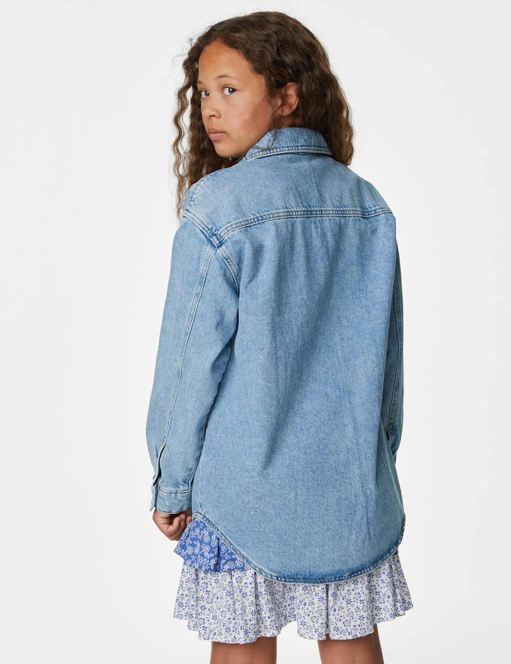 Denim Shacket (6-16 Yrs) image 4