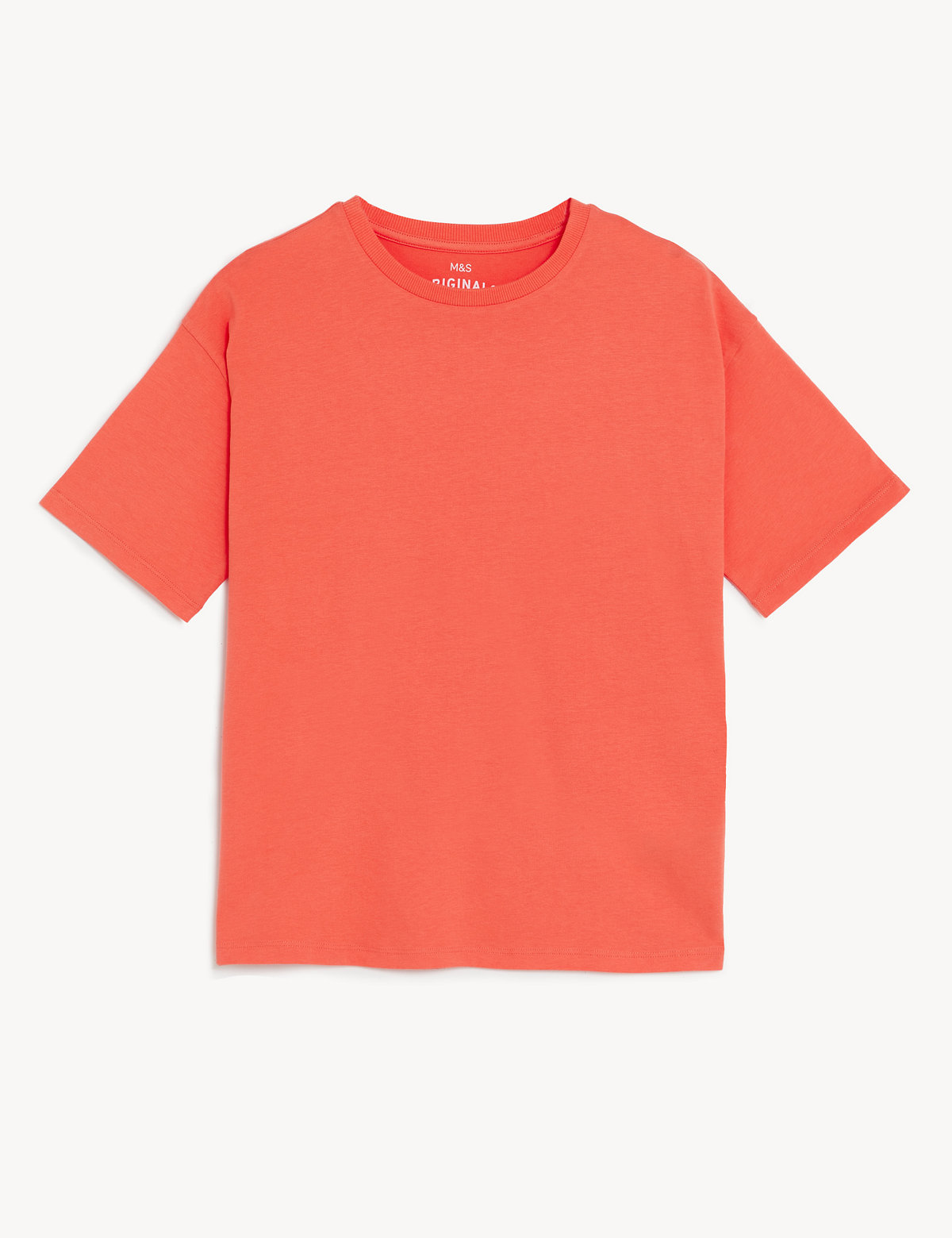 Pure Cotton Solid Round Neck T-Shirt
