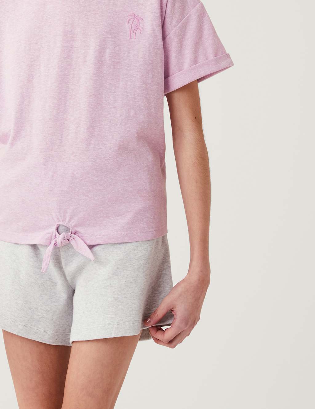 Cotton Blend Tie Front T Shirt (6-16 Yrs) image 2