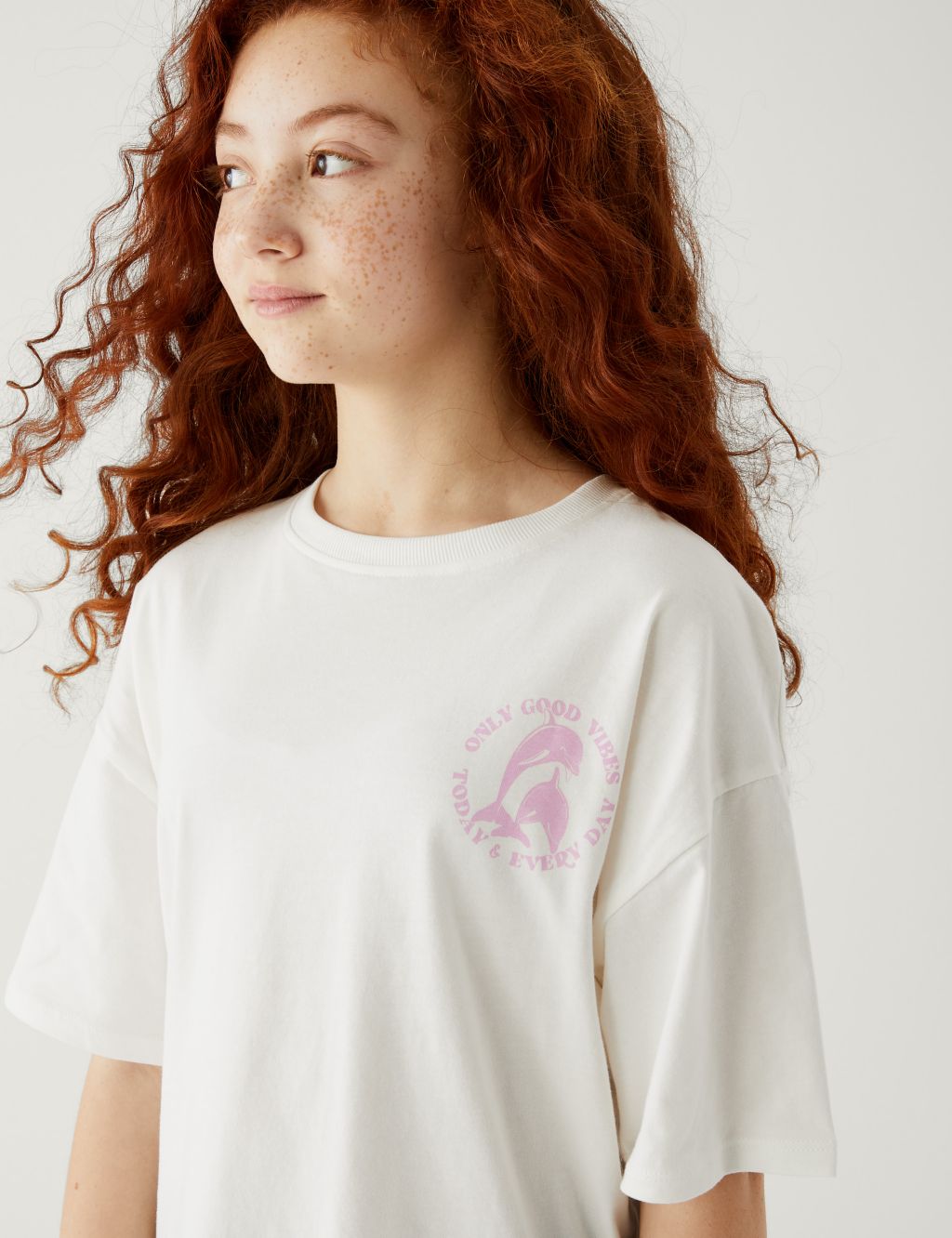 Pure Cotton Dolphin T-Shirt (6-16 Yrs) image 2