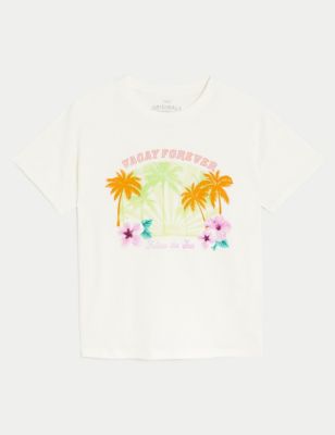 Pure Cotton Holiday T-Shirt (6-16 Yrs)