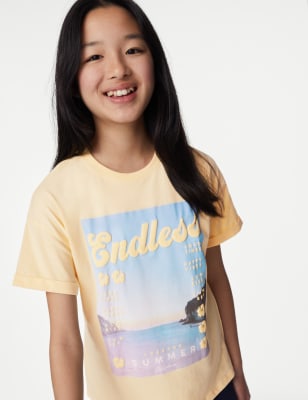 

Girls M&S Collection Pure Cotton Photographic Print T-Shirt (6-16 Yrs) - Yellow, Yellow
