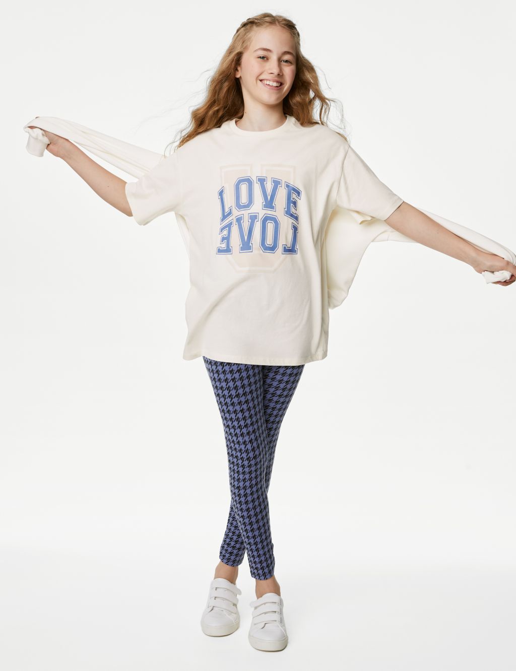 Pure Cotton Love U Slogan T-Shirt (6-16 Yrs) image 3