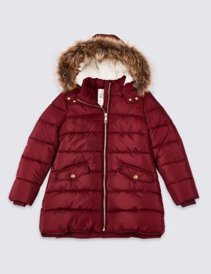 Long Padded Coat with Stormwear™ (3-16 Years) | M&S