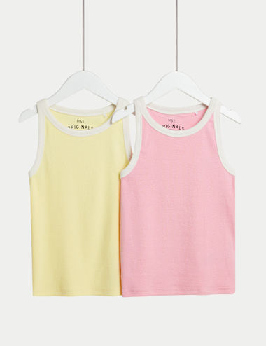 Crop Top Fille Marks And Spencer Jaune Fleurs Boutonné 4-5 Ans été