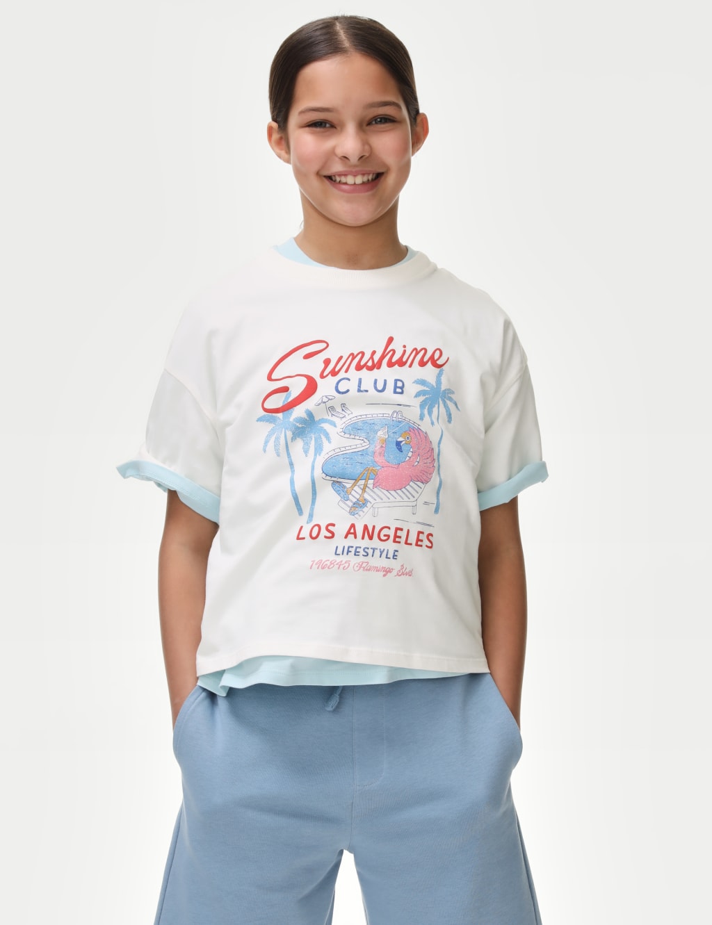 Marks and spencer girls t shirts 2025