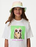 純棉狗圖案 T 恤（6 至 16 歲）