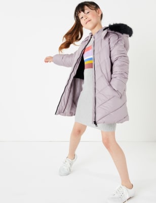 m&s girls winter coats