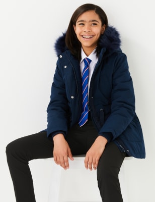 m & s girls coats