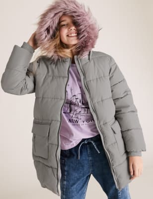 marks and spencer girls coats