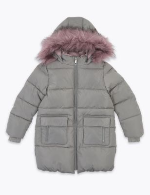 Stormwear™ Hooded Long Padded Coat (6-16 Yrs) | M&S Collection | M&S