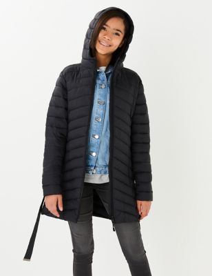 Manteau long et matelassé, doté de la technologie Stormwear™ (du 6 au 16 ans) - Black