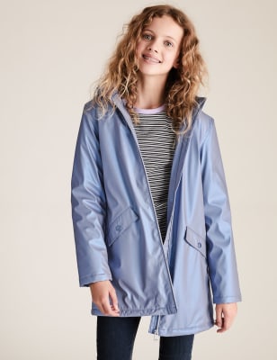 

M&S Collection Chaqueta estilo pescador con capucha Stormwear™ metalizada (6-16 años) - Navy, Navy