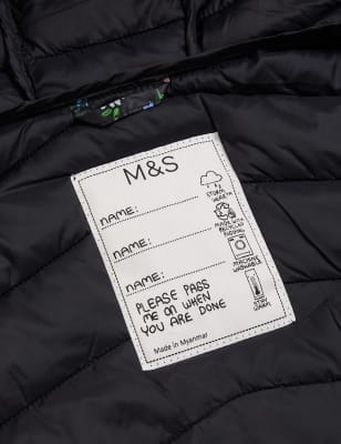 

Girls M&S Collection The Stormwear™ Floral Lightweight Padded Jacket (2-16 Yrs) - Black Mix, Black Mix
