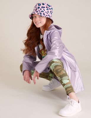 Manteau style pêcheur effet métallisé, doté de la technologie Stormwear™ (du 6 au 16 ans) - Lilac