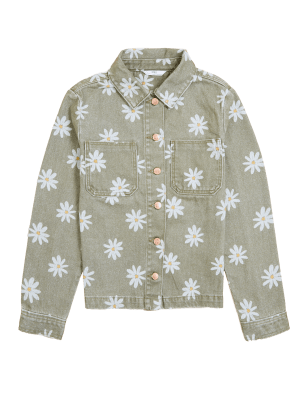 

Girls M&S Collection Denim Daisy Jacket (6-16 Yrs) - Khaki, Khaki