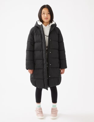 

Girls M&S Collection Stormwear™ Longline Padded Coat (6-16 Yrs) - Black, Black