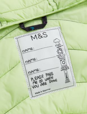 

M&S Collection Leichter, wattierter Stormwear™-Mantel (6-16 Jahre) - Charcoal Mix, Charcoal Mix