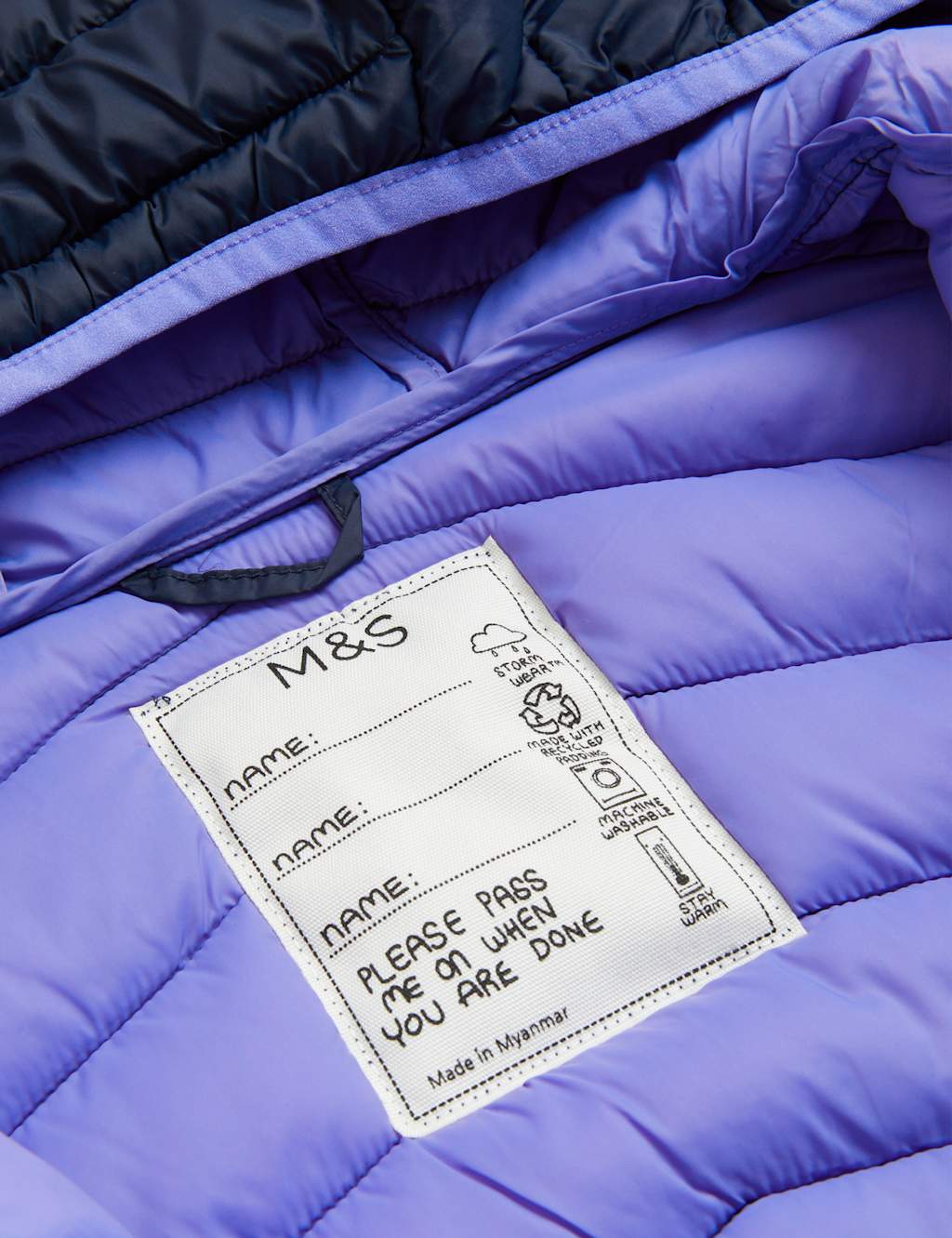 Stormwear™ Lightweight Padded Raincoat (6-16 Yrs) image 2