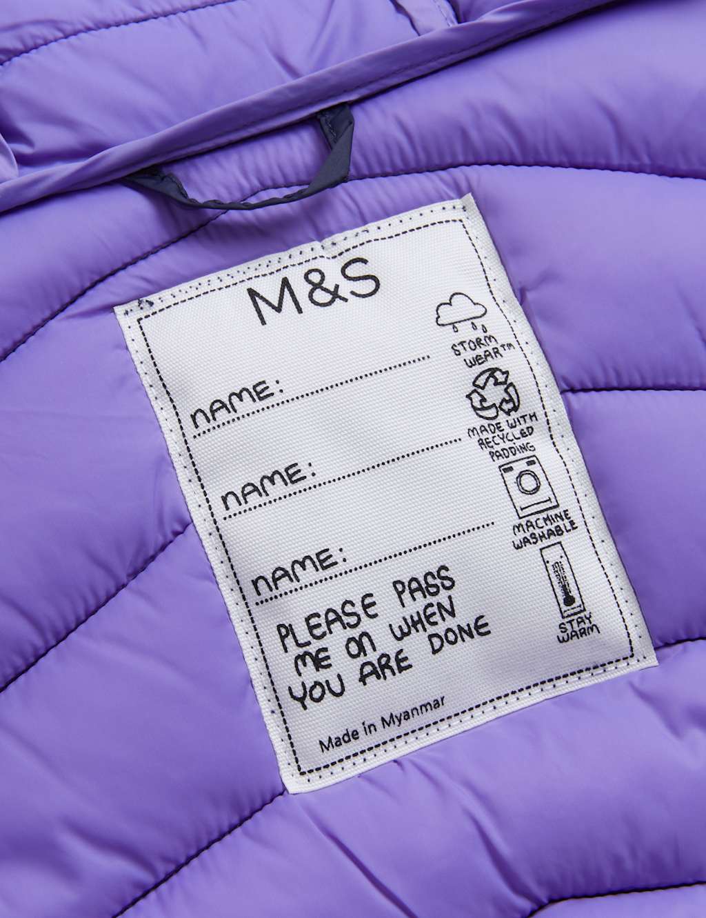 Stormwear™ Lightweight Padded Raincoat (6-16 Yrs) image 3