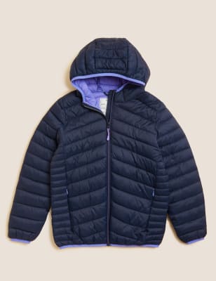 Padded store rain jacket