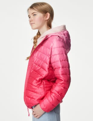 Pink hot sale coat m&s