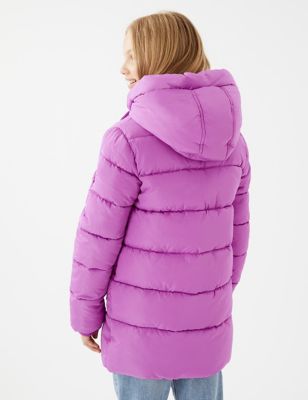 

Girls M&S Collection Stormwear™ Longline Padded Coat (6-16 Yrs) - Purple, Purple