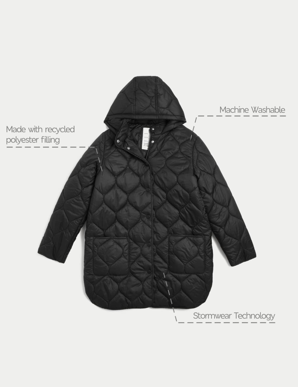 Stormwear™ Quilted Padded Coat (6-16 Yrs) image 6