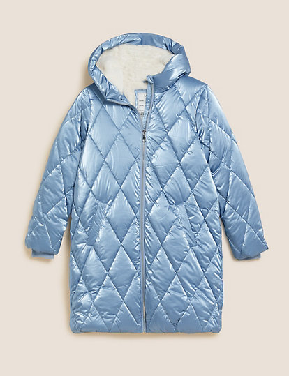 M&S Collection Stormwear™ Padded Coat (6 - 16 Yrs) - 9-10Y - Blue, Blue