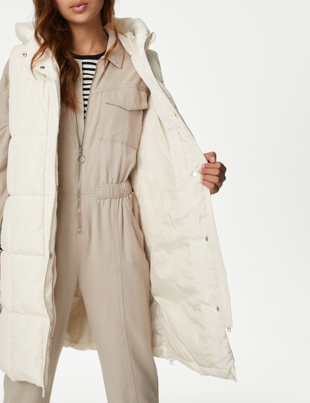 Stormwear™ Hooded Padded Longline Gilet (6-16 Yrs) image 5