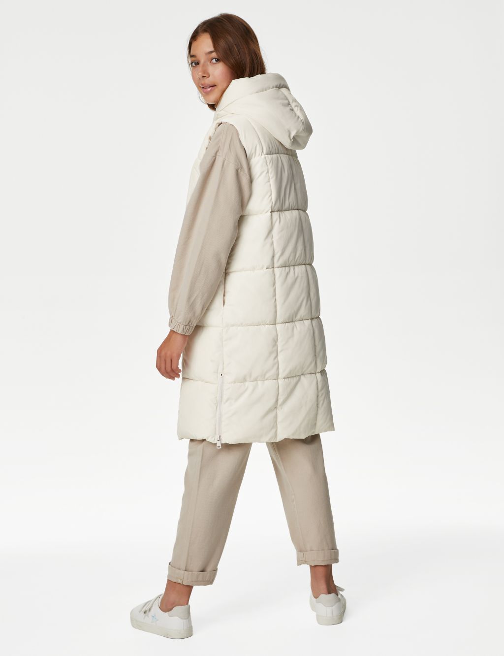 Stormwear™ Hooded Padded Longline Gilet (6-16 Yrs) image 6