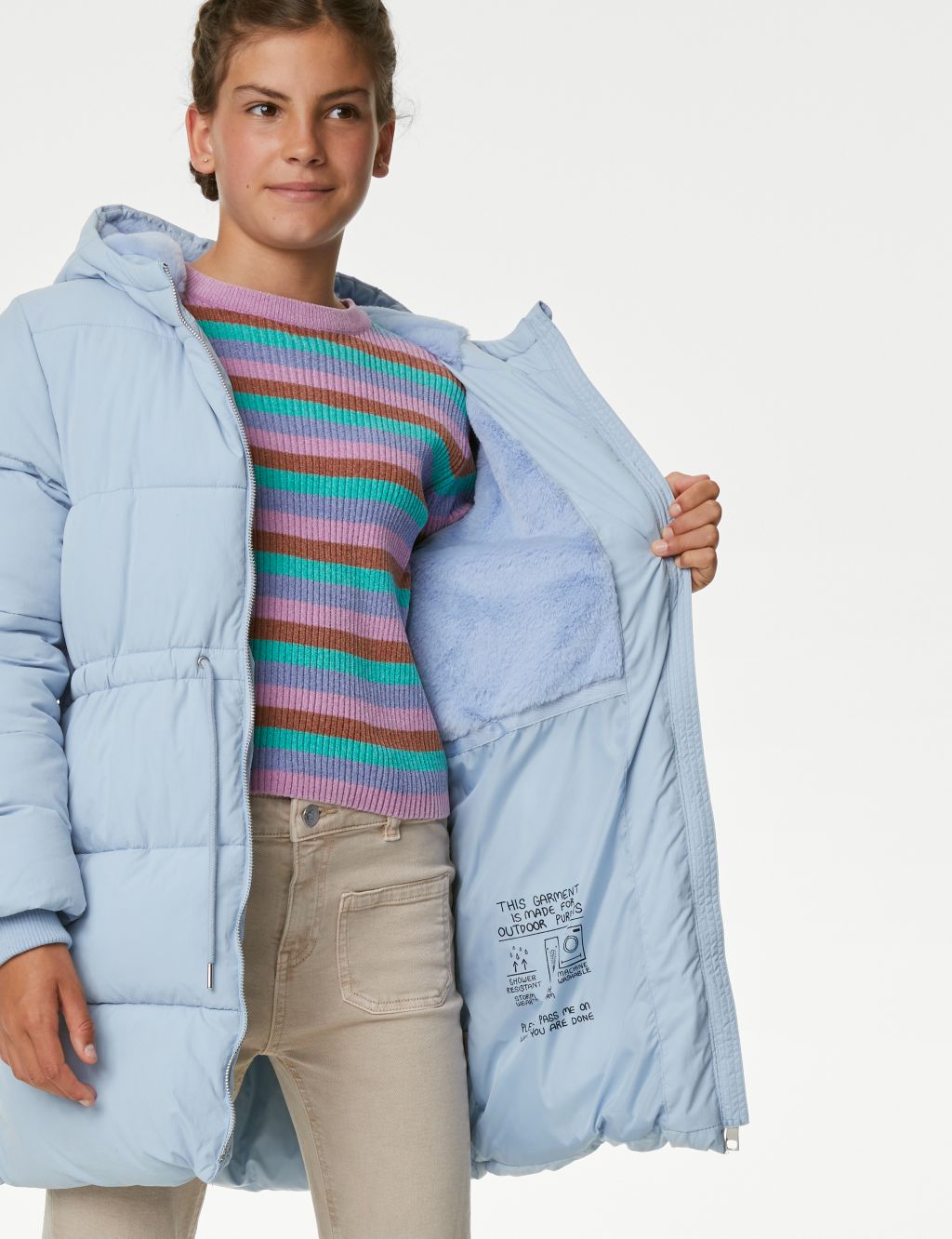 Stormwear™ Hooded Padded Coat (6-16 Yrs) image 4