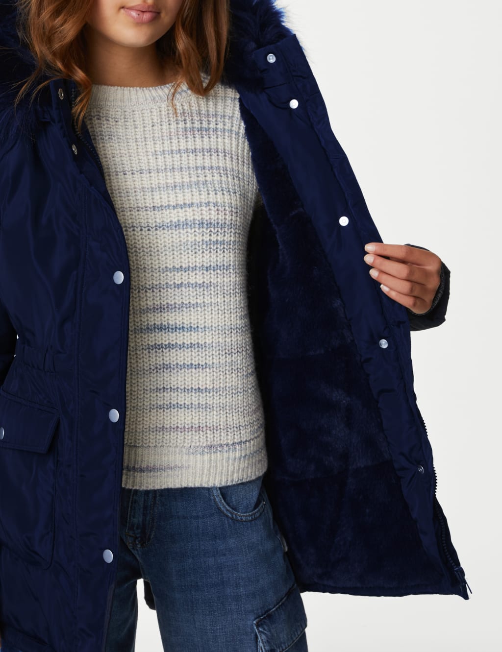 Stormwear™ Hooded Shiny Parka (6-16 Yrs) image 5